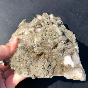 Quartz Crystal Chalcopyrite Abundance Specimen!